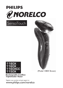 Bruksanvisning Philips-Norelco 1150X SensoTouch Rakapparat