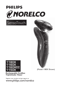 Handleiding Philips-Norelco 1160X SensoTouch Scheerapparaat