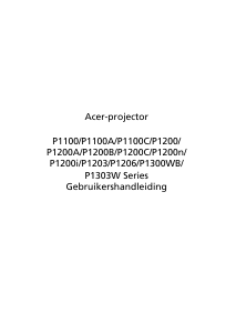 Handleiding Acer P1206 Beamer