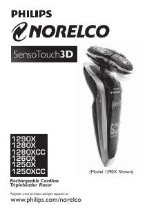 Handleiding Philips-Norelco 1250X SensoTouch 3D Scheerapparaat