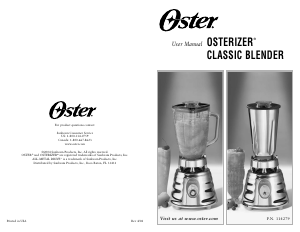 Bruksanvisning Oster Osterizer Classic Blender