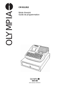 Mode d’emploi Olympia CM 811 Caisse