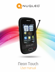 Bruksanvisning Nuqleo Neon Touch Mobiltelefon