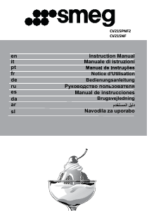 Priročnik Smeg CV215PNF2 Zamrzovalnik