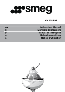 Mode d’emploi Smeg CV275PNF Congélateur