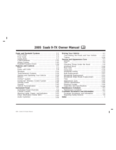 Handleiding Saab 9-7X (2005)