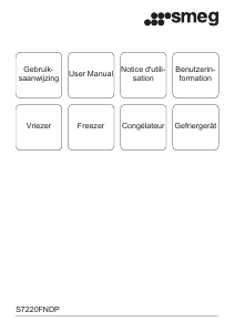 Mode d’emploi Smeg S7220FNDP Congélateur