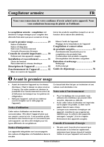 Mode d’emploi Smeg VI144P1 Congélateur