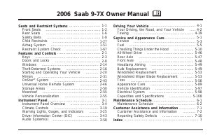 Handleiding Saab 9-7X (2006)