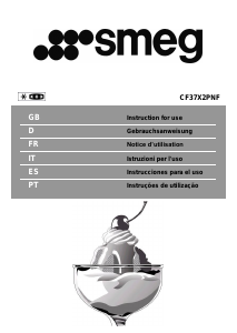 Manual de uso Smeg CF37X2PNF Frigorífico combinado
