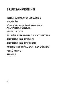 Bruksanvisning Smeg CR325ANF Kyl-frys
