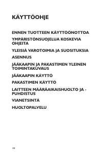 Käyttöohje Smeg CR325ANF Jääkaappipakastin