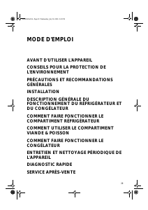 Mode d’emploi Smeg CR328AZD7 Réfrigérateur combiné
