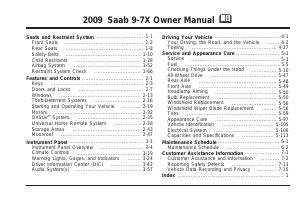 Handleiding Saab 9-7X (2009)