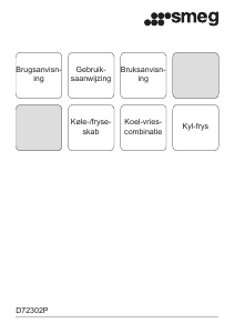 Bruksanvisning Smeg D72302P Kyl-frys