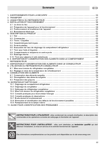 Mode d’emploi Smeg F32BCRS Réfrigérateur combiné