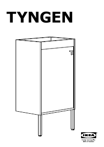 Посібник IKEA TYNGEN Підлогова шафа