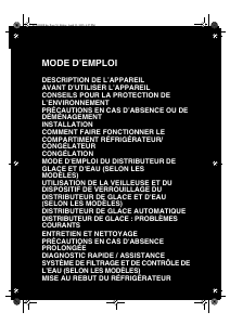 Mode d’emploi Smeg FA550X Réfrigérateur combiné