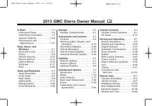 Handleiding GMC Sierra (2013)