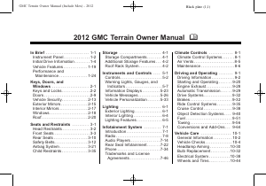 Handleiding GMC Terrain (2012)