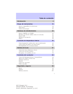 Manual de uso Ford Escape (2011)