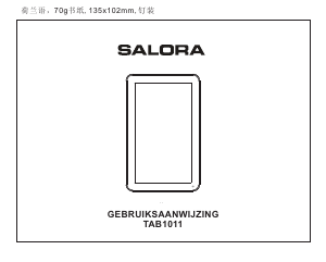 Mode d’emploi Salora TAB1011 Tablette