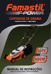 Bruksanvisning Famastil F-Power 1000W Gräsklippare