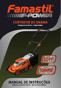 Bruksanvisning Famastil F-Power 1300W Gräsklippare