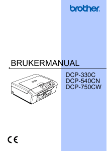 Bruksanvisning Brother DCP-330C Multifunksjonsskriver