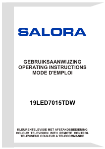 Handleiding Salora 19LED7015TDW LED televisie