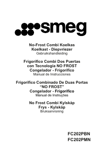 Bruksanvisning Smeg FC202PBN Kyl-frys