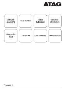 Bruksanvisning ATAG VA6311LT Diskmaskin