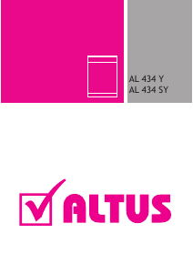 Kullanım kılavuzu Altus AL 434 Y Bulaşık makinesi