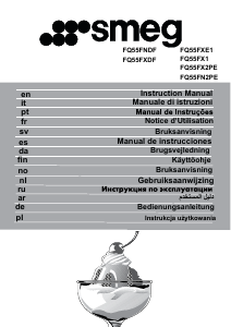 Bruksanvisning Smeg FQ55FX1 Kjøle-fryseskap