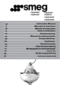 Mode d’emploi Smeg FQ55FX1 Réfrigérateur combiné