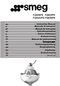 Käyttöohje Smeg FQ60NPE Jääkaappipakastin