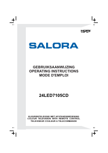 Handleiding Salora 24LED7105CD LED televisie