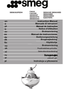 Bedienungsanleitung Smeg SBS8004P Kühl-gefrierkombination
