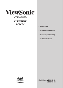 Manuale ViewSonic VT2205LED LCD televisore