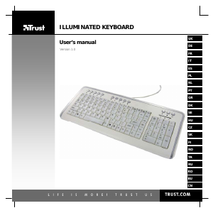 Bruksanvisning Trust 14960 Tastatur
