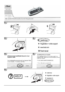 Handleiding Trust 15036 KB-2200 Multimedia Toetsenbord