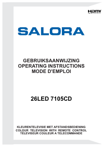 Handleiding Salora 26LED7105CD LED televisie