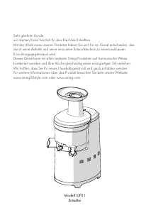 Bedienungsanleitung Smeg SJF01BLEU Entsafter