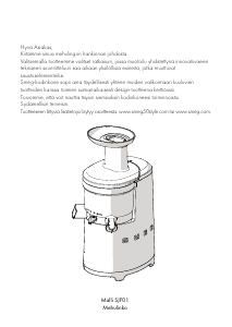 Käyttöohje Smeg SJF01CREU Mehulinko