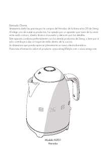 Manual de uso Smeg KLF01SSEU Hervidor
