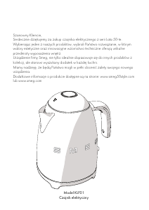 Instrukcja Smeg KLF01SSEU Czajnik