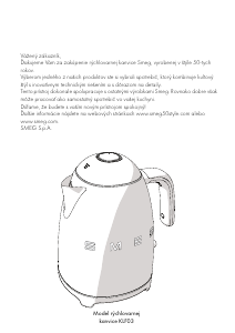 Návod Smeg KLF03PKEU Kanvica