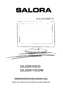 Handleiding Salora 32LED6105CD LED televisie