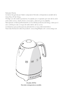 Manual de uso Smeg KLF04BLEU Hervidor