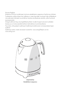 Käyttöohje Smeg KLF04CREU Kattila